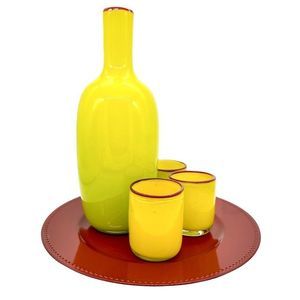 Handblown Art Glass Vessels - 4 Pc Set